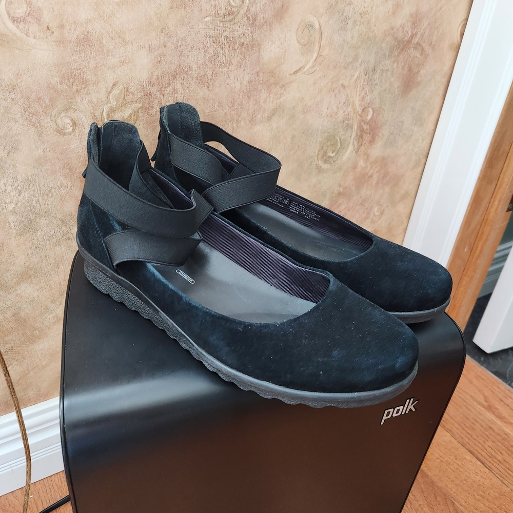 Rockport Black Strap Flats